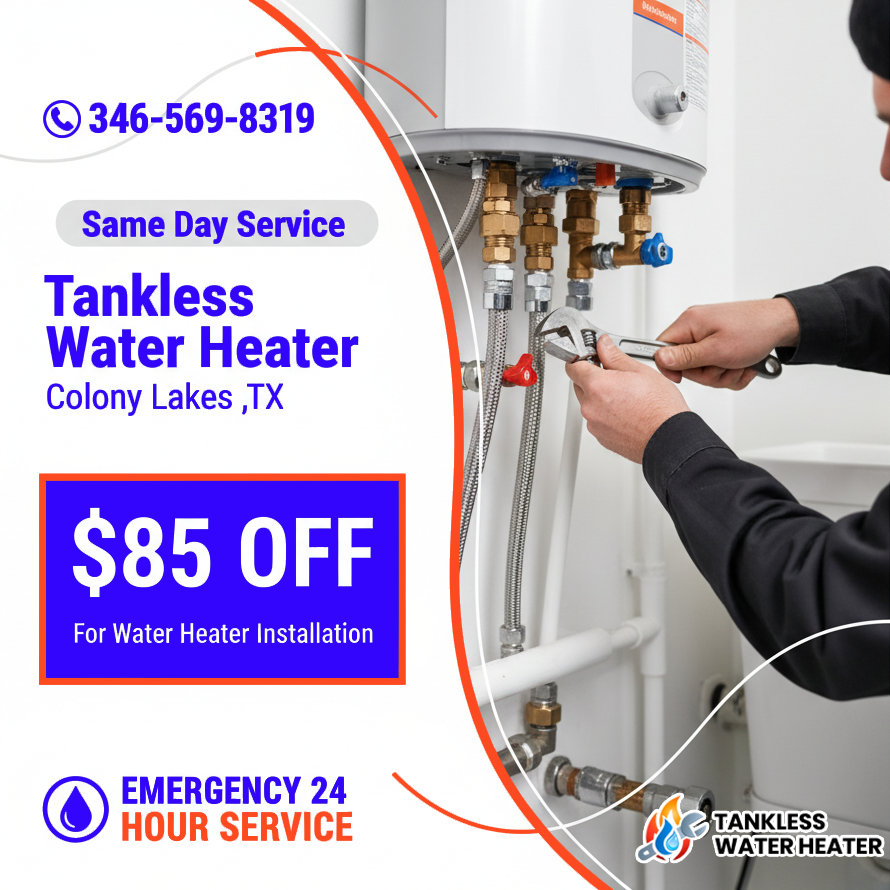 install heater colony lakes TX